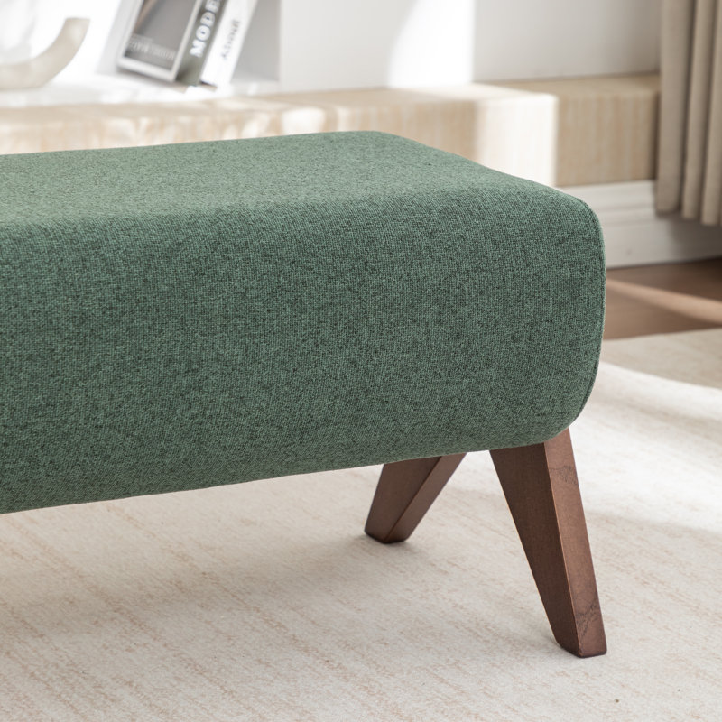 Banc en bois massif Chenice, Vert