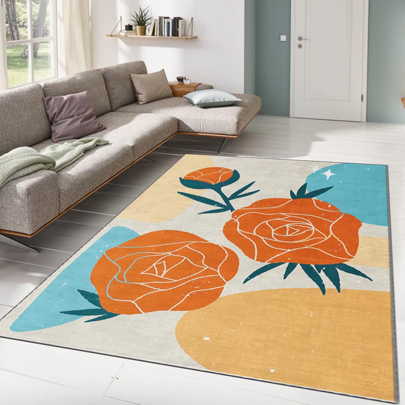 Cylas Floral Area Rug, Rectangle 160 x 230cm