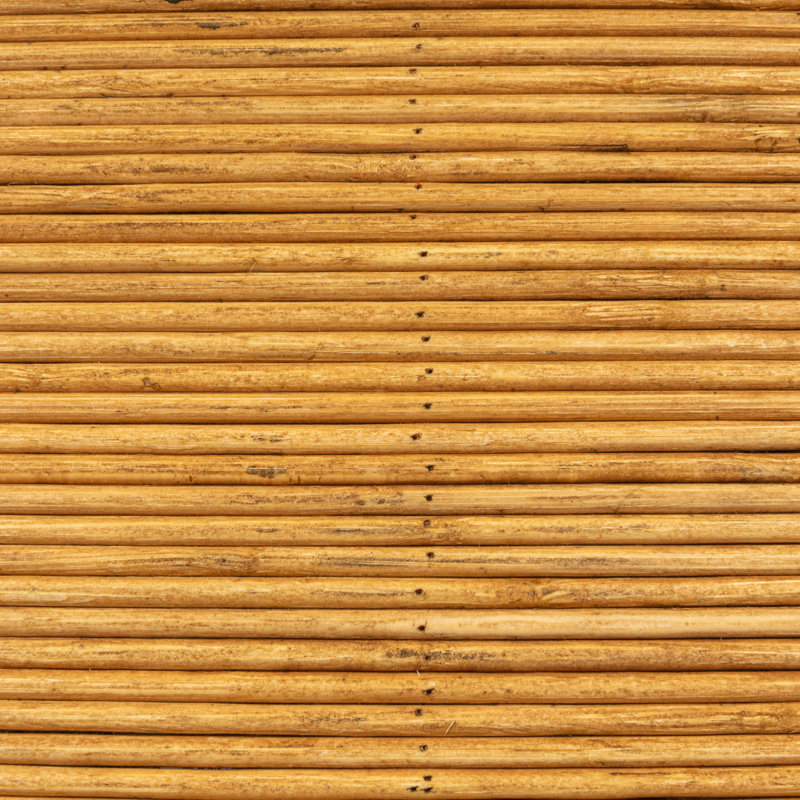 Table basse ronde en bambou Marina, Naturel