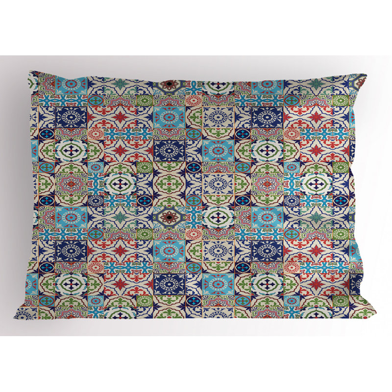 Polyester Geometric Sham Set, Twin