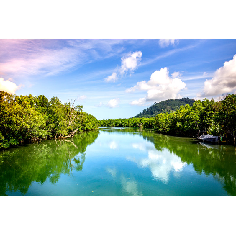 Big River by Nantawit Chuchue - Wrapped Canvas Print, 30cm H x 46cm W x 3.8cm D