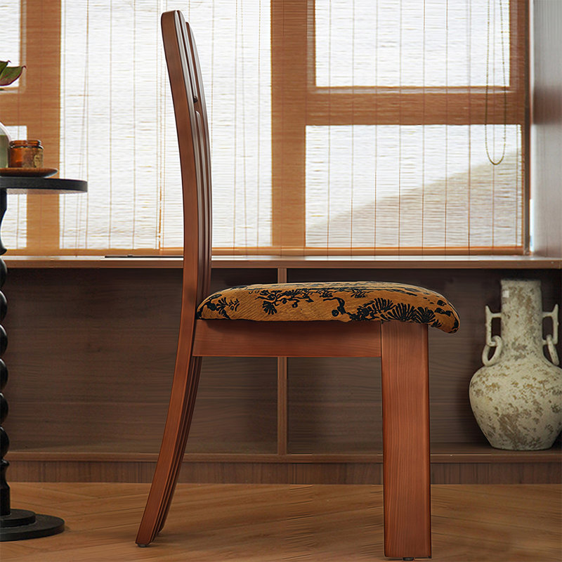 Ensemble de 2 chaises d'appoint 22,44 po à dossier brun uni