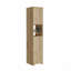 Armoire 68,8 po à double porte, quatre tablettes intérieures, une tablette ouverte
