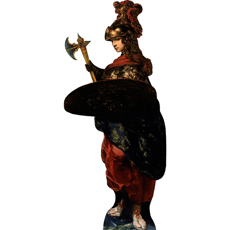7 carton debout Athena