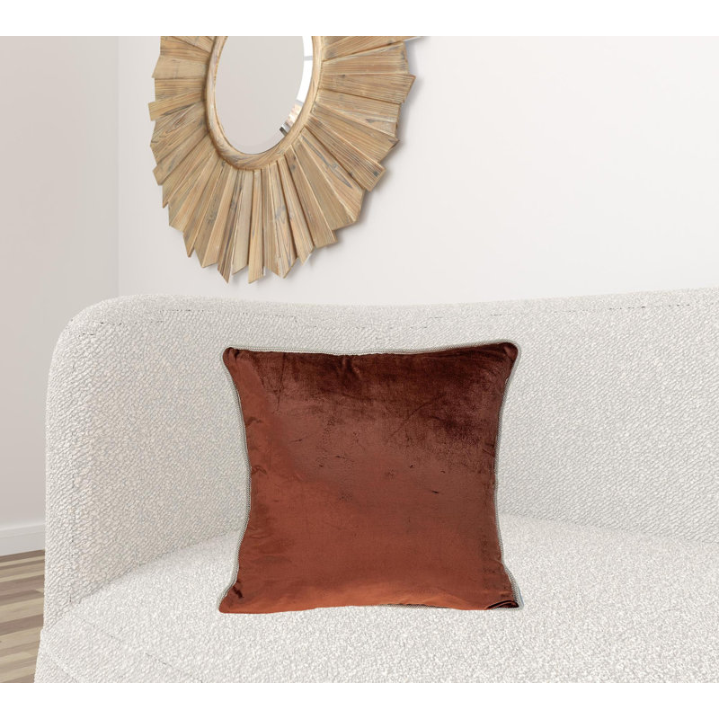 Insert de coussin réversible, Brun, Rectangle