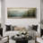 Lake River Landscape " Tranquil River Andest Antique Retro Fine Art Colorful Bedroom Extra Large Wall Decor "-96074486-111568057