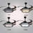 43" Ekain 3 - Blade LED Smart Retractable Blades Ceiling Fan with Remote Control and Light Kit Included