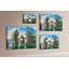 Wall Mounted bulletin board print home decor kitchen notice board home office corkboard Lake trees nature