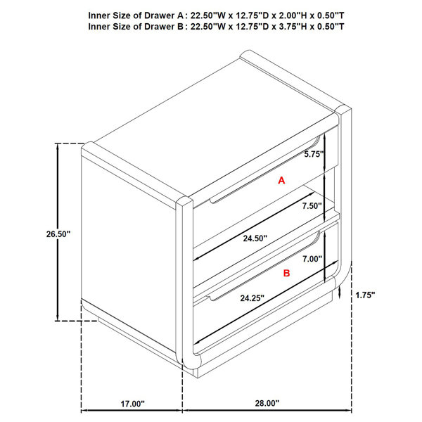 Dimensions du produit
