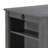 3-Piece Grey Finish Small Space Counter Height Dining Table with Shelves and 2 Chairs