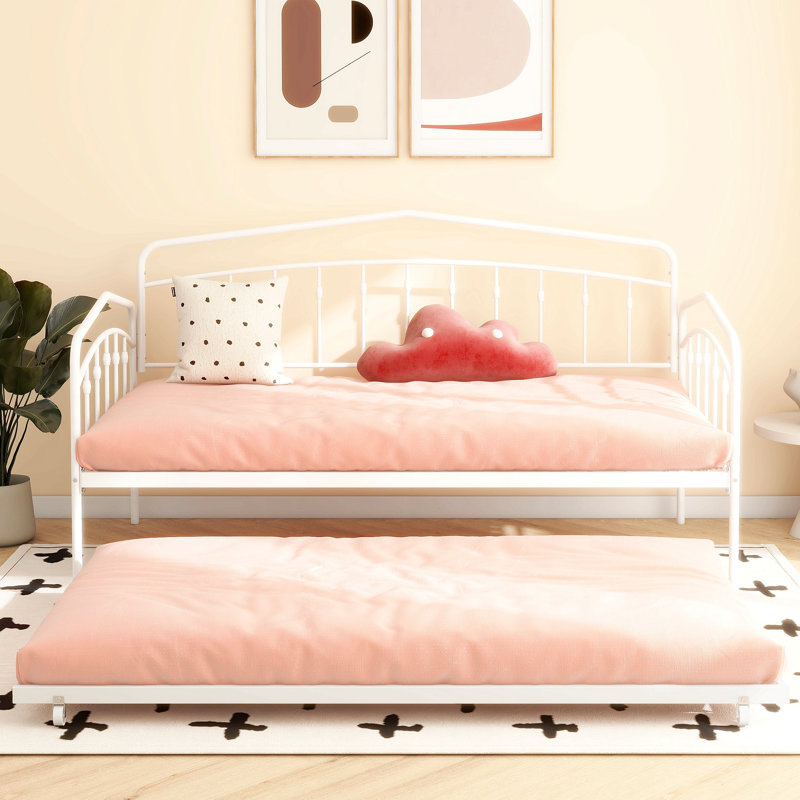 Fox Twin Daybed With Twin Trundle, White