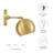 Modway Chalice 4" Swing-Arm Metal Wall Sconce-493055797