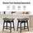 Amberlynn Upholstered Counter Stool with Solid Wood Frame-872045878