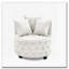 Chaise d'appoint pivotante rembourrée comprenant 3 coussins-1329180539