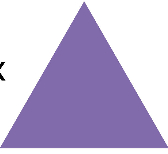 Décalcomanie murale motif triangle, H 8 po x l 8 po x P 0,01 po, Lavande
