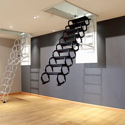 Bruce&Shark Electric Attic Ladder For Loft Home Office With Remote