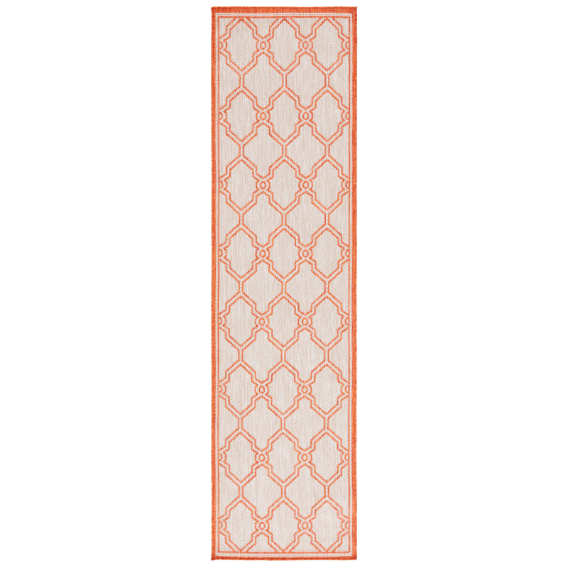 Tapis d'intérieur / extérieur à motif géométrique Oberbeck Performance, Tapis de couloir 2 pi 2 po x 8 pi