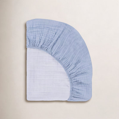Burnt Sienna Dewdrop Muslin Crib Sheet