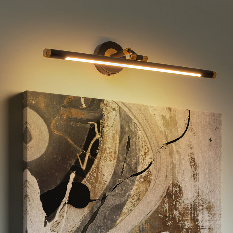 Applique pour tableau 23,6 "moderne classique noir mat à DEL
