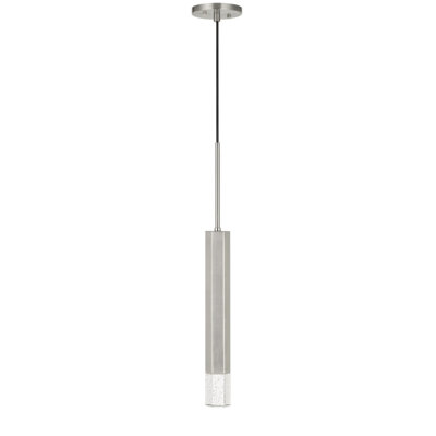 Luminaire suspendu cylindrique à 1 lumière DEL Tonio