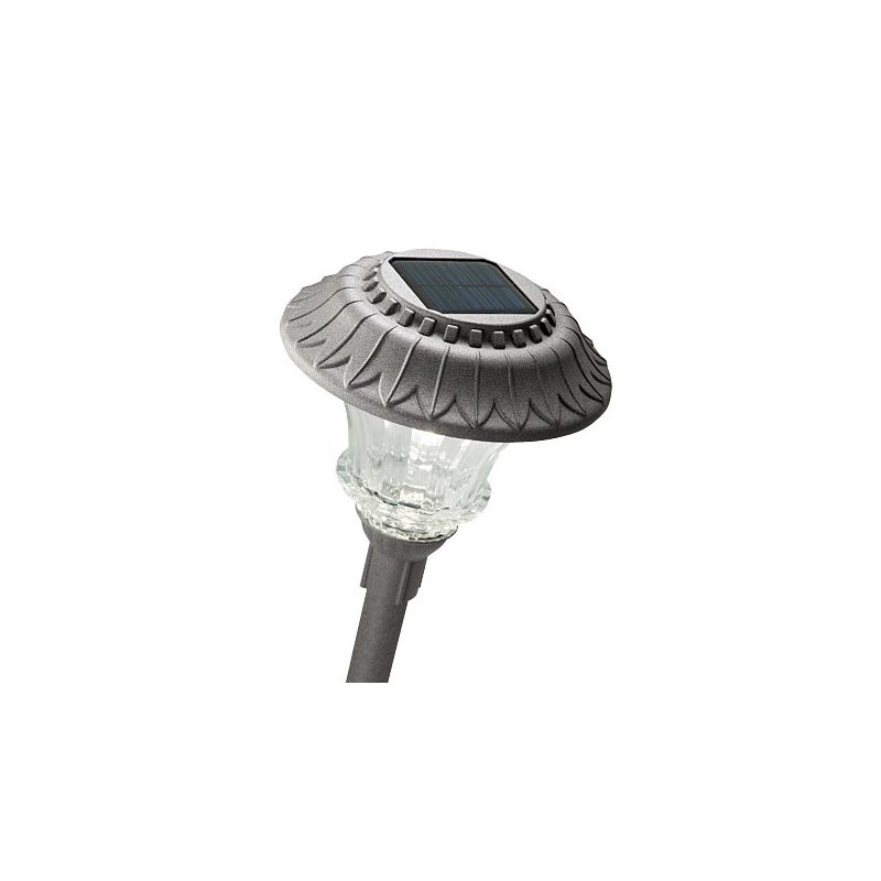 Black Solar Powered Integrated LED Pathway Light Black Solar Powered Integrated LED Pathway Light