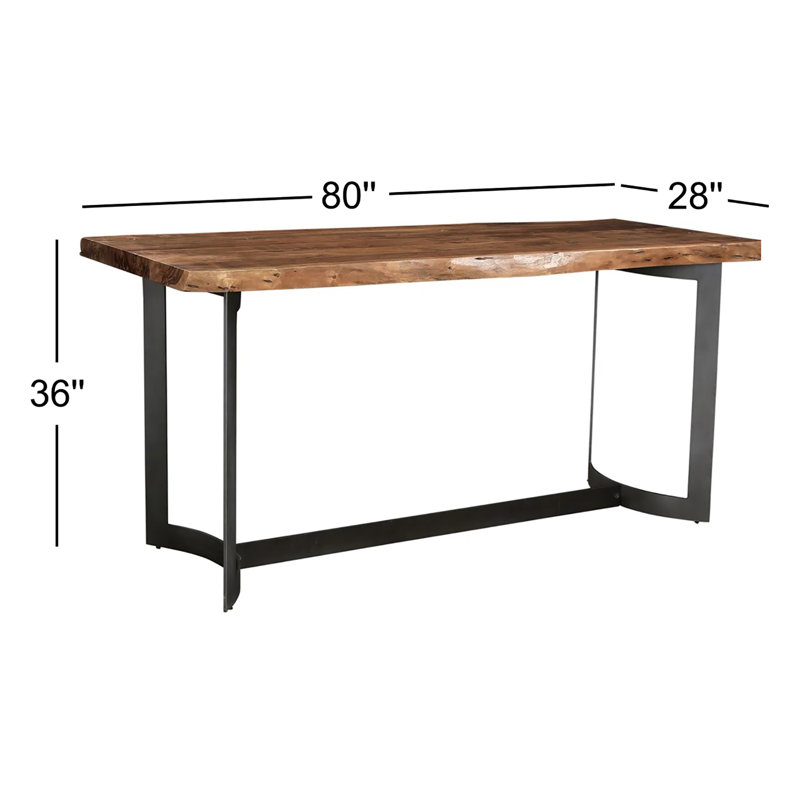 Bent Solid Wood Dining Table
