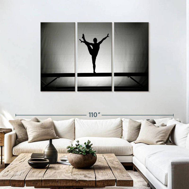 Sirci Gymnast On Beam, H 48 po x l 74 po