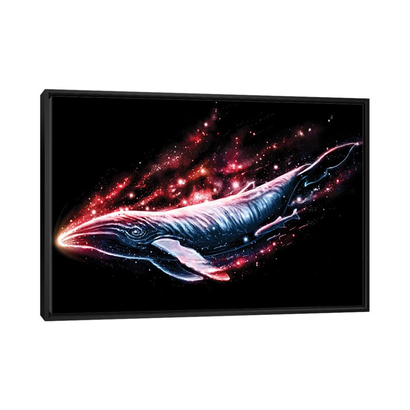 « voyager », impression sur toile, H 18 po x l 26 po x P 1,5 po, Toile encadrée noire, Pas de tapis