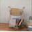 Gourmet Basics by Mikasa Loop and Lattice Metal 2-Tier Round Fruit Storage Basket, Matte Gold