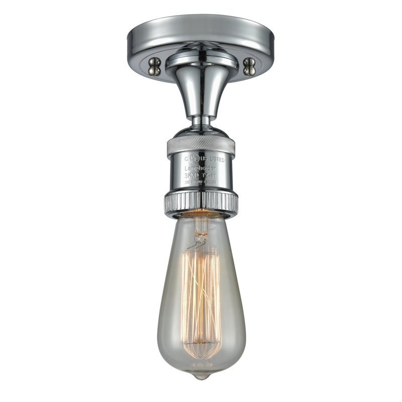Allaryce Semi Flush Mount, Polished Chrome, No