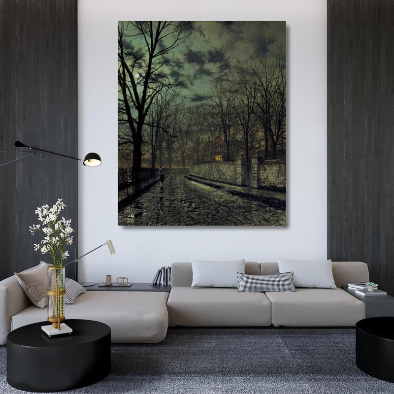 "Novell" par John Atkinson Grimshaw - Art sur toile tendue avec châssis, H 48 po x l 33 po