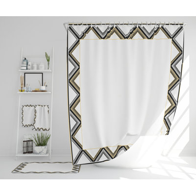 Nicoy Polyester Shower Curtain Set