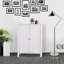Armoire de rangement pour salle de bain avec tablette réglable à double porte