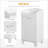 Cabinets | 31" Modern Free Standing Tilt Out Laundry Hamper Storage Cabinet, White, 66 lbs Capacity | Off-White | Engineered Wood