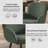 Upholstered Chenille Dining Chairs With Metal Legs (Set Of 6)-1678215901-1678215890