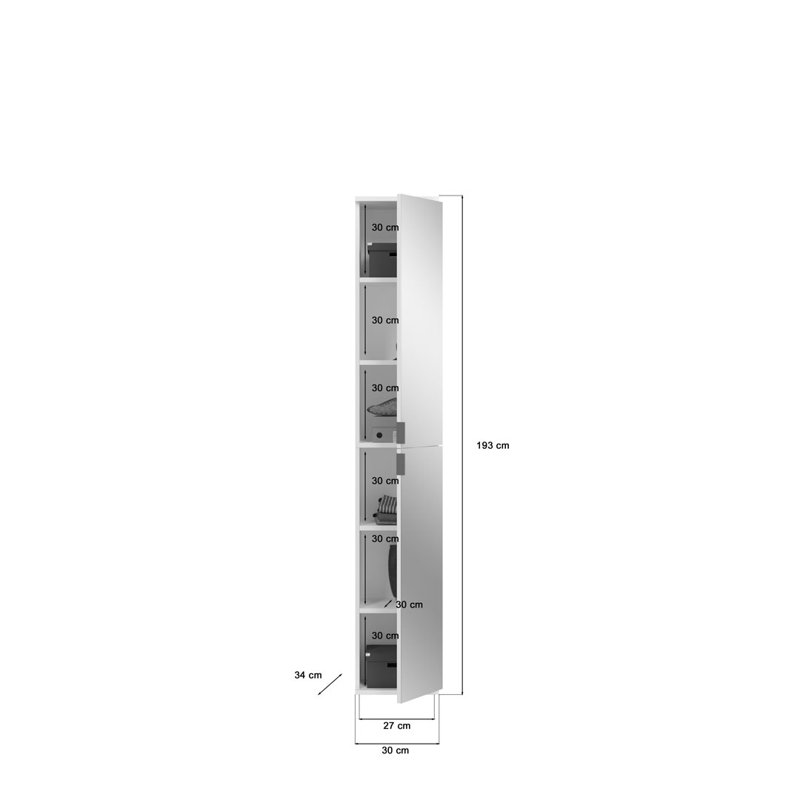 Guerline 1 Door Wardrobe