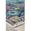 Tapis gris unique en son genre 8 pi x 9 pi 9 po New Age