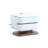 Modern White 2-drawer Nightstand With Walnut Rotating Base - Fully Assembled - 26.8"