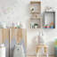  Ensemble de 3 tablettes murales cubiques flottantes pour la découverte de l'espace, chêne clair-51217888