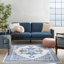 Tapis oriental ivoire / bleu Melyna-991167931