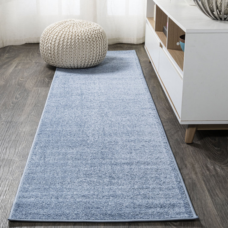 Asam Solid Low-Pile Classic Blue Rug