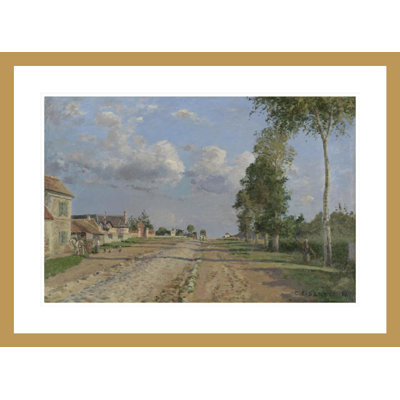 Route de Versailles Rocquencourt par Camille Pissarro, impression giclée sur cadre