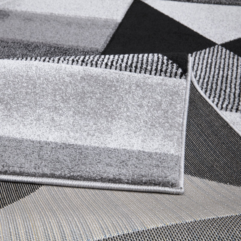 LaDarrius Chevron and Geometric Indoor / Outdoor Area Rug, Rectangle 80 x 150cm
