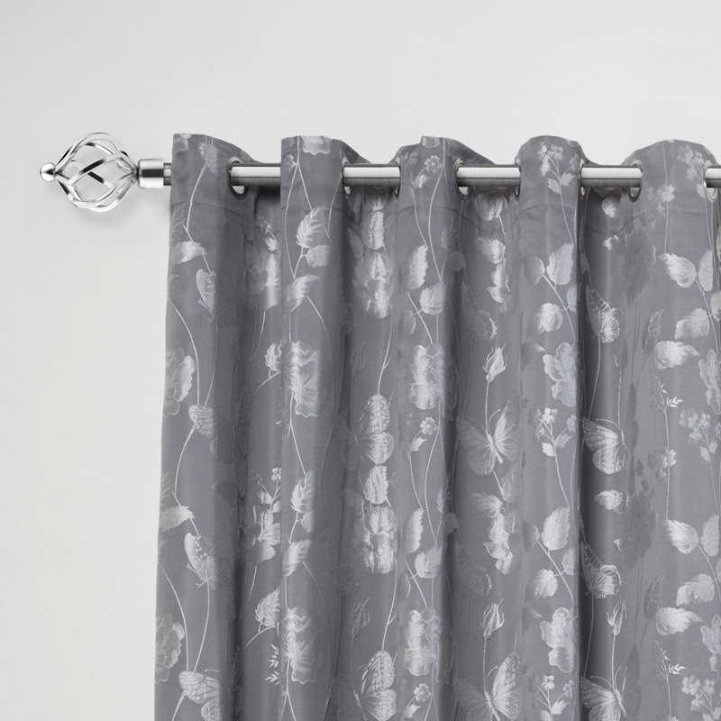 Abeer Extendable Eyelet Curtain Pole and Hardware Set, 1.6 - 3m, Chrome