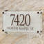 Frosted Beveled Crystal Trajan Engraved 2-Line Address Sign-1612960778-1612960780