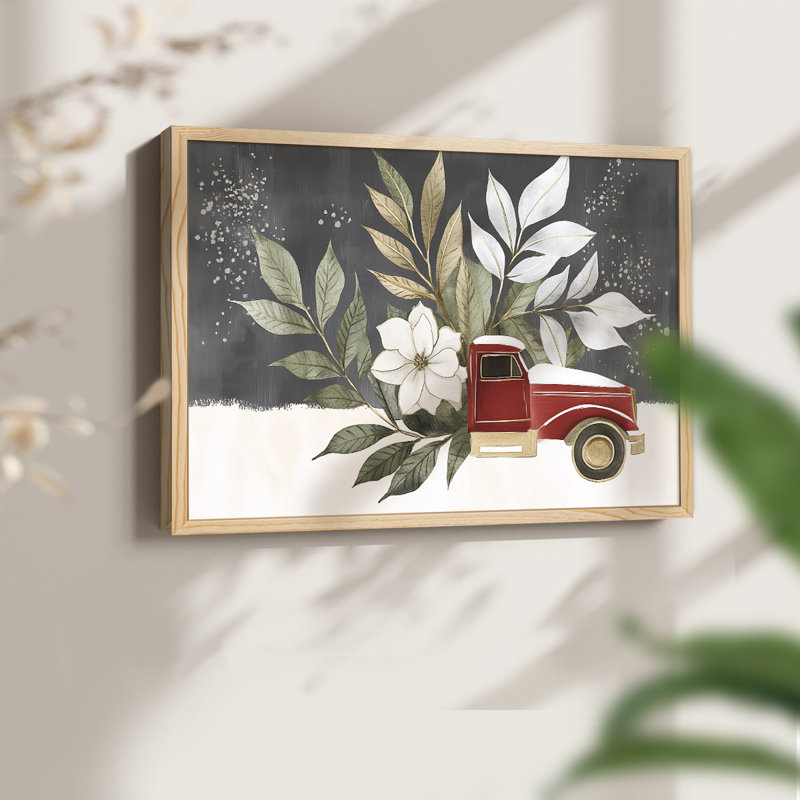 Art de Noël - CCLX III - Reproduction encadrée - Restickable, H 8 po x l 10 po, Naturel