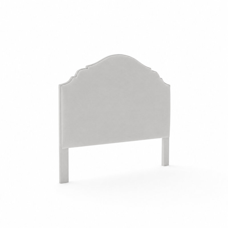 Hamilton Upholstered Headboard, Posh Life Performance Velvet Dove, Twin