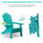 Tale Folding Chair With Built-In And Cup Holder, Easy To Install For Garden Patio Retractable Footrest , Deck-967168002