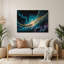 Art mural en métal «Space Cats Eye»