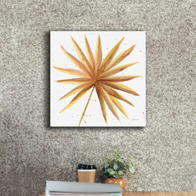 Art mural sur toile Bay Golden Home ™ «Golden Palm 1» par Yvette St. Amant